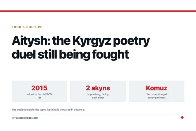 Aitysh: The Kyrgyz Poetry Duel Still Being Fought