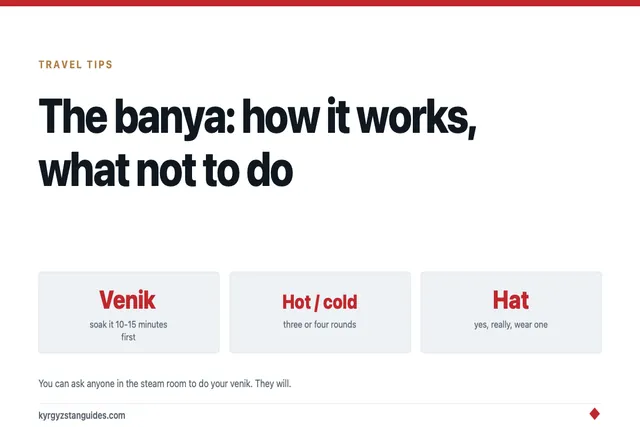 The Banya in Kyrgyzstan: How It Works and What Not to Do