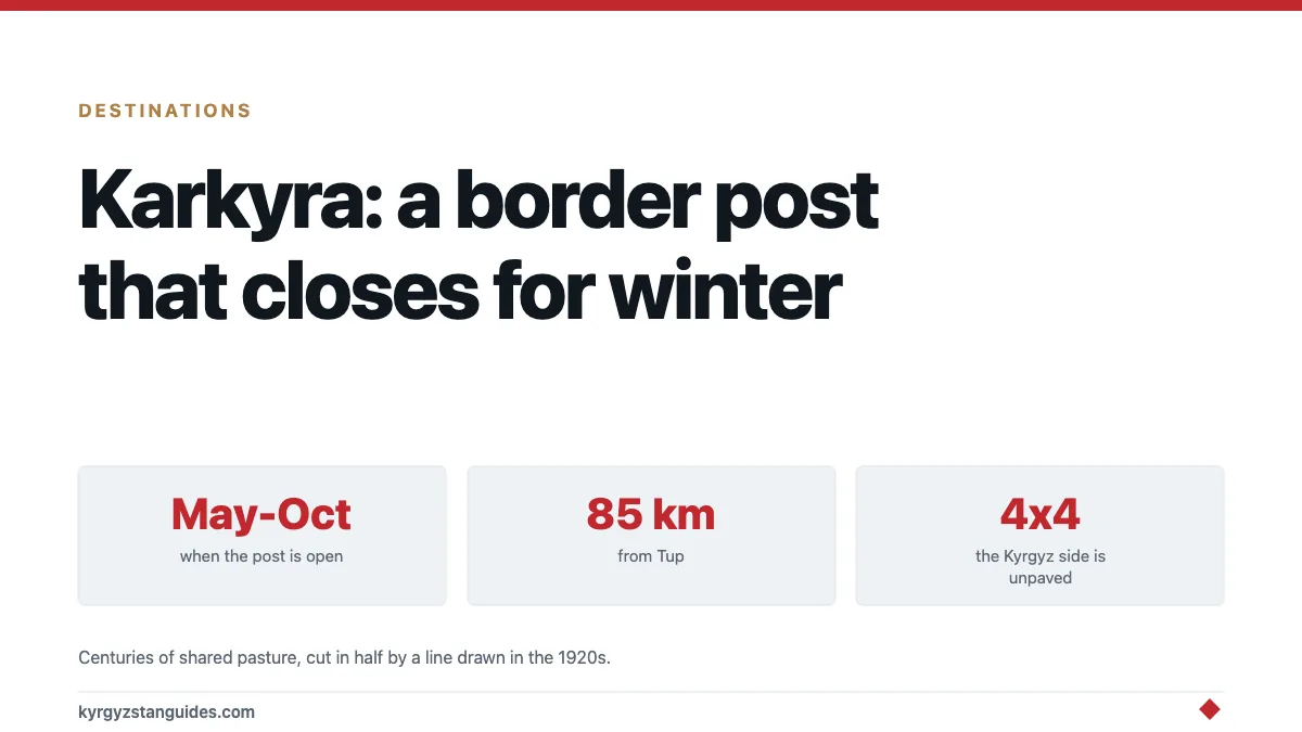 The Karkyra Valley: A Border Post That Closes for Winter