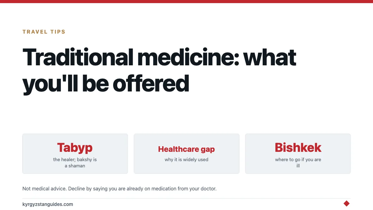 Traditional Medicine in Kyrgyzstan: What You'll Be Offered