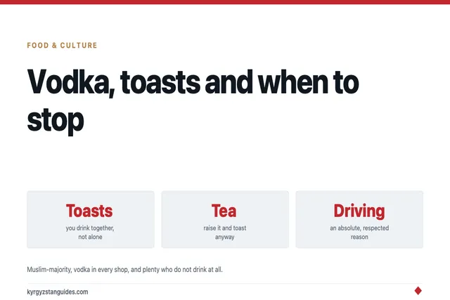 Drinking in Kyrgyzstan: Vodka, Toasts and When to Stop
