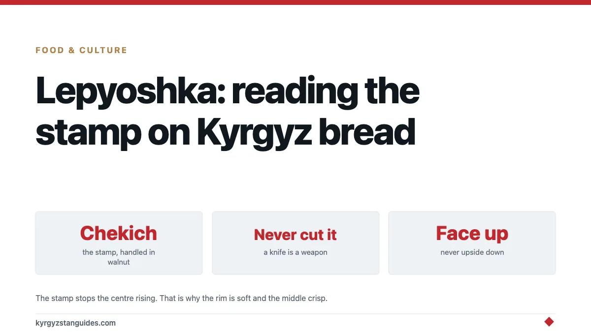 Lepyoshka: Reading the Stamp on Kyrgyz Bread
