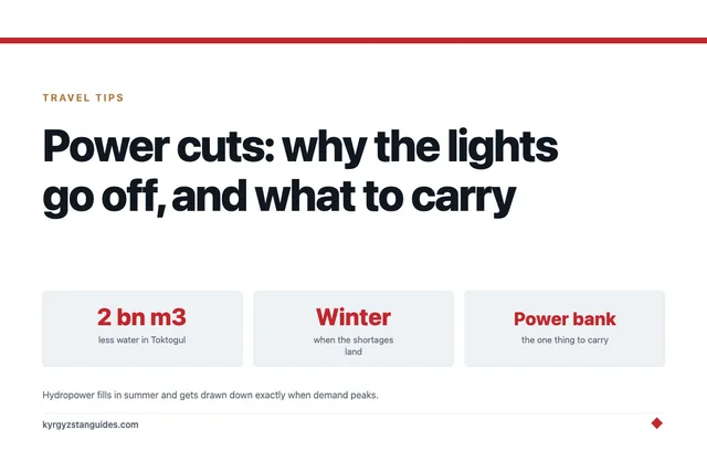 Power Cuts in Kyrgyzstan: Why the Lights Go Off and What to Carry