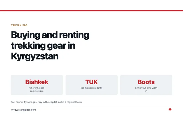 Buying and Renting Trekking Gear in Kyrgyzstan